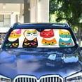 thumbnail image 1 of Heads Cats Automotive Front Car Windshield Sun Shade Reflector Foldable for Front Fit for Cars Truck SUVs, 1 of 8