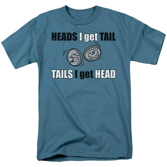 Heads Or Tails Officially Licensed Adult T Shirt