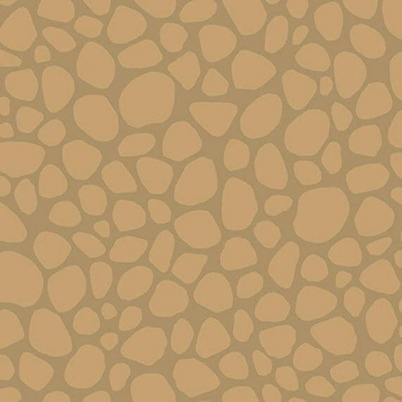 "Heads Up" Beige and Brown Giraffe Skin Print 100% Cotton Fabric Sold by The Yard