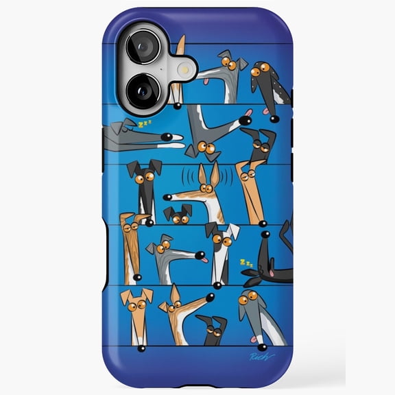 Heads Up Dog Theme Phone Case for iPhone 17 16 15 14 13 12 11 Pro Max