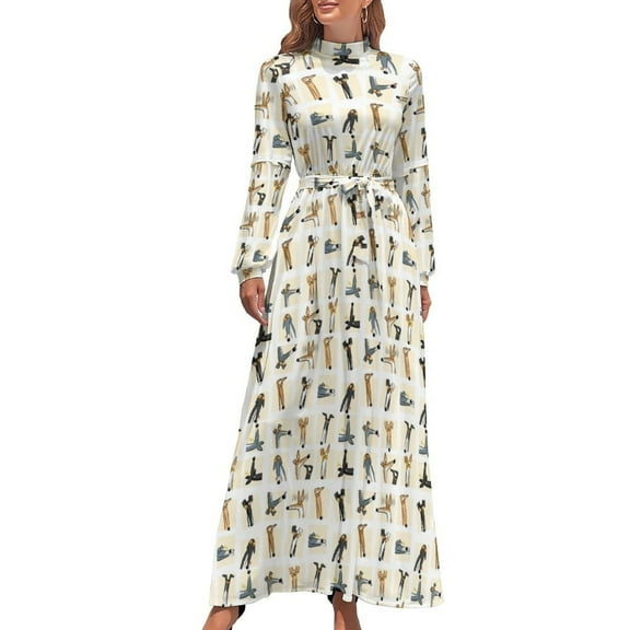 Heads up: Cream Long Dress womens clothing Dress woman