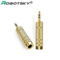 thumbnail image 1 of Headset 3.5 to 6.5 Converter 3.5mm Male to 6.5mm Female Jack Plug Microphone MIC Audio Adapter for PC Phone Stereo, 1 of 8