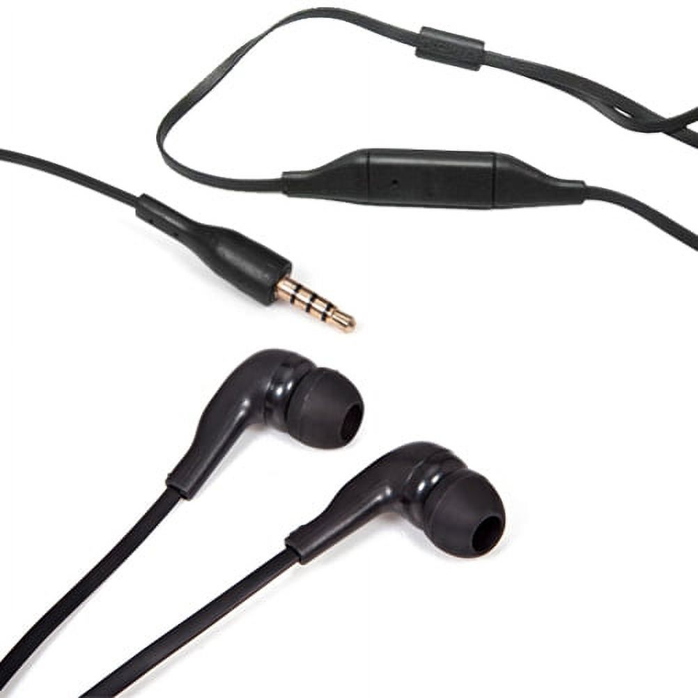 Headset 3.5mm Hands-free Earphones w Mic Earbuds Headphones Sound Isolating In-Ear Stereo Wired [Black] V8L for Nokia Lumia 520 521 530 635 710 810 820 822 830 900 920 925 - image 1 of 5