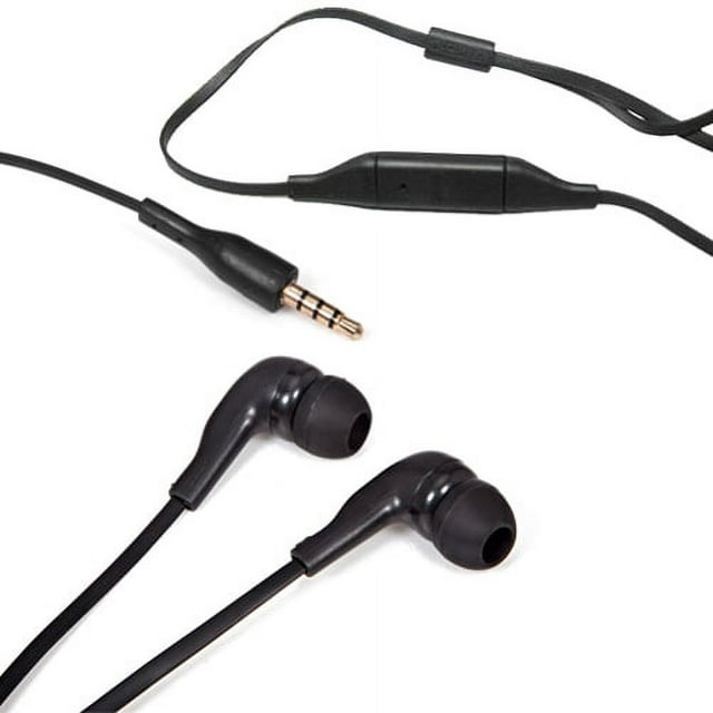 Headset 3.5mm Hands-free Earphones w Mic Earbuds Headphones Sound Isolating In-Ear Stereo Wired [Black] V8L for Nokia Lumia 520 521 530 635 710 810 820 822 830 900 920 925