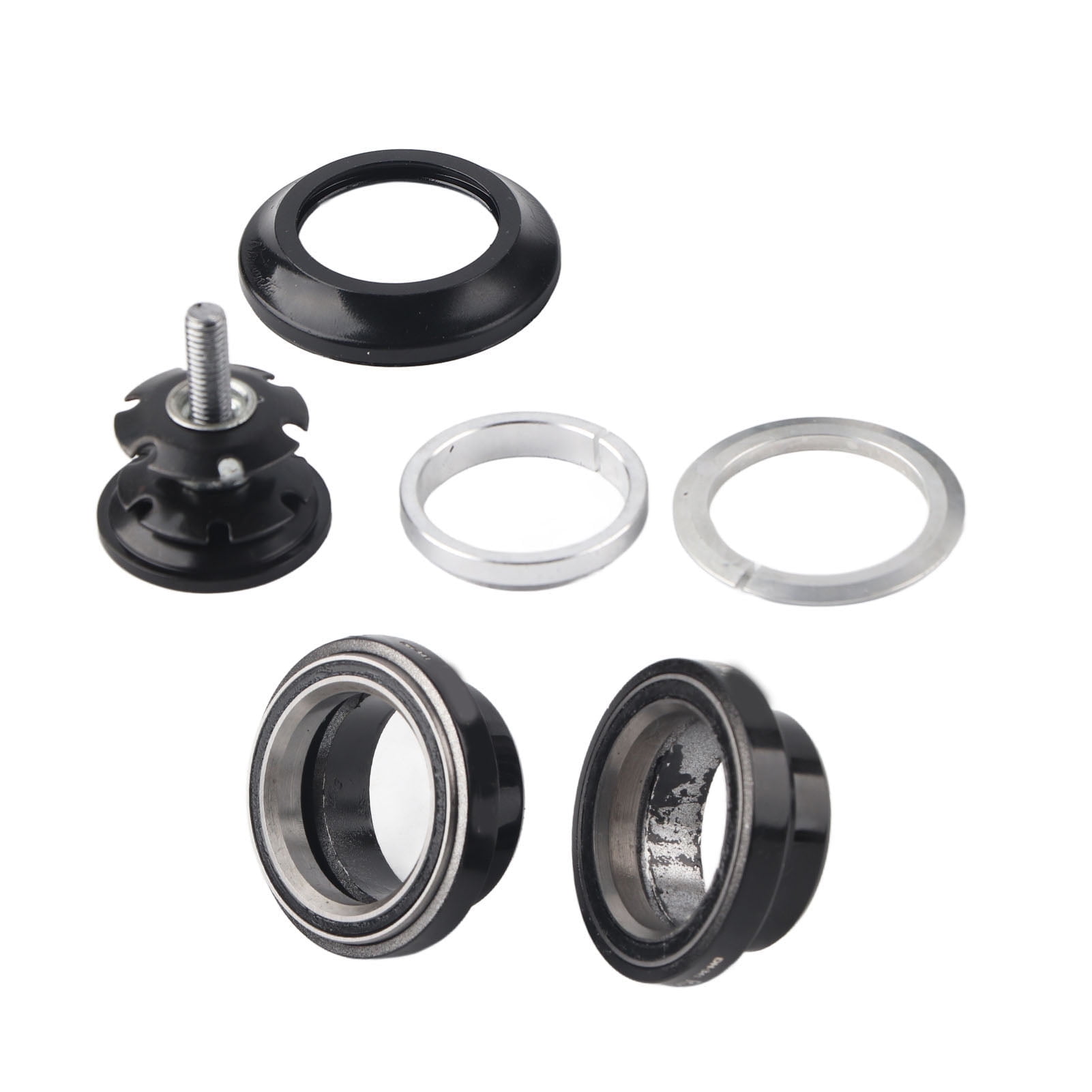 Headset 34mm Bike Fork Headset Replacement For Mountain Bike Aluminum Alloy Fork Stem Headset Road Bike Threadless Bearing Headset For 28.6mm Straight Fork Bearing Walmart