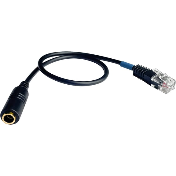 Headset Adapter RJ9 to 3.5mm Headset Plug for Cisco 7965G 7970 7970G 7971G 8961 Office Telephone or Plantronics Amplifier: M10 M12 M22 & MX10 Vista Modular Adapters(1 Pack)