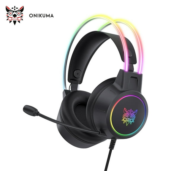 Headset,Breathable 50mm Headset Headset 50mm Driver With Pc - 3.5mm Xbox One Headset Stereo Play Breathable Over Ear Surround Noise Compatible With Mic Xbox One Pc And Play Driver Compatible
