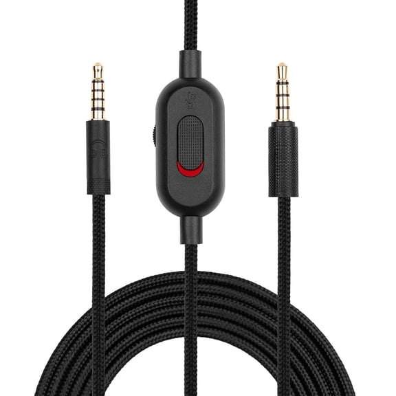 Headset Cable Replacement for Logitech G Pro, G Pro X, Logitech G433, G233 Earphone Sound Aux Cord with Volume Controller and Mute