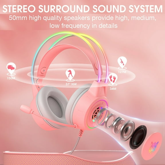 Headset,Compatible With Headset With Noise Pc Switch Headset Stereo - 3.5mm Audio Tablet Xbox One Pc With Mic Xbox Headset And Play Switch - Switch Play Breathable 50mm Over Ear With