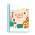 thumbnail image 1 of Headset Drum Music Instruments Pattern Book Sheet Protectors Portfolio Binder Folder, 1 of 3