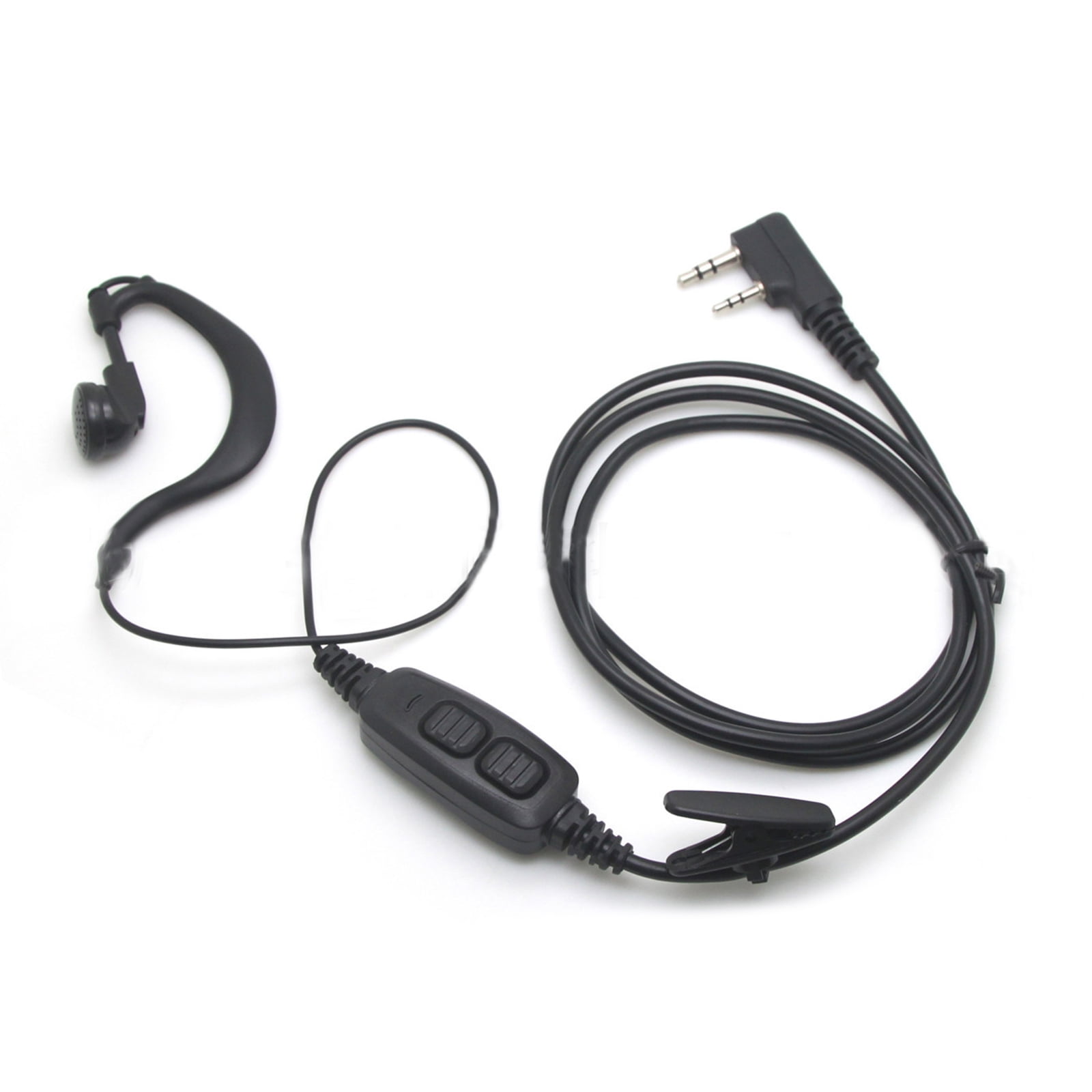 Lot De 5 Micro-casques Oreillette Pour Talkie-walkie Baofeng UV-5R 5RE 6R - Noir - Neuf Sous Blister