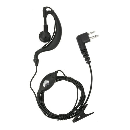 Headset Earpiece with Mic PTT for Motorola Two Way 2 Pin M Plug