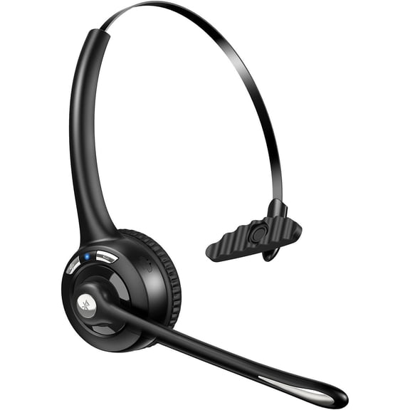 Headset, Headset with Noise Canceling Microphone for Trucker, -Ear Headphone with Mute Mic for Work