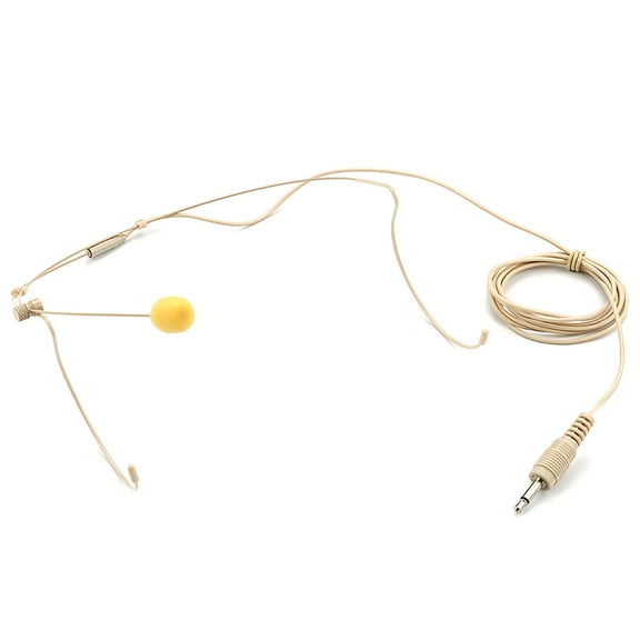 Headset Headworn Microphone Double Over Ear Earset Over Ear Headworn for Lectures, Live Performances, Theater, Podcasts