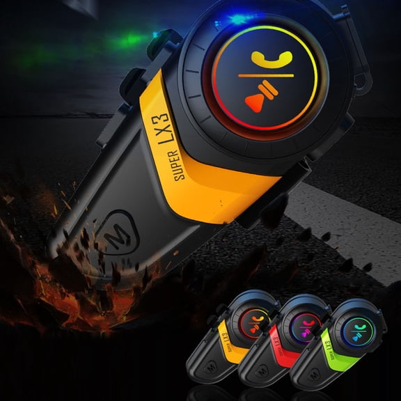 Headset,Stereo Kit Noise Helmet Headset Reduction Waterproof Bt5.0 Headset Hands-free Stereo Intercom Kit Headset Noise Headset Kit Noise Reduction Kibatt6169 - Waterproof -