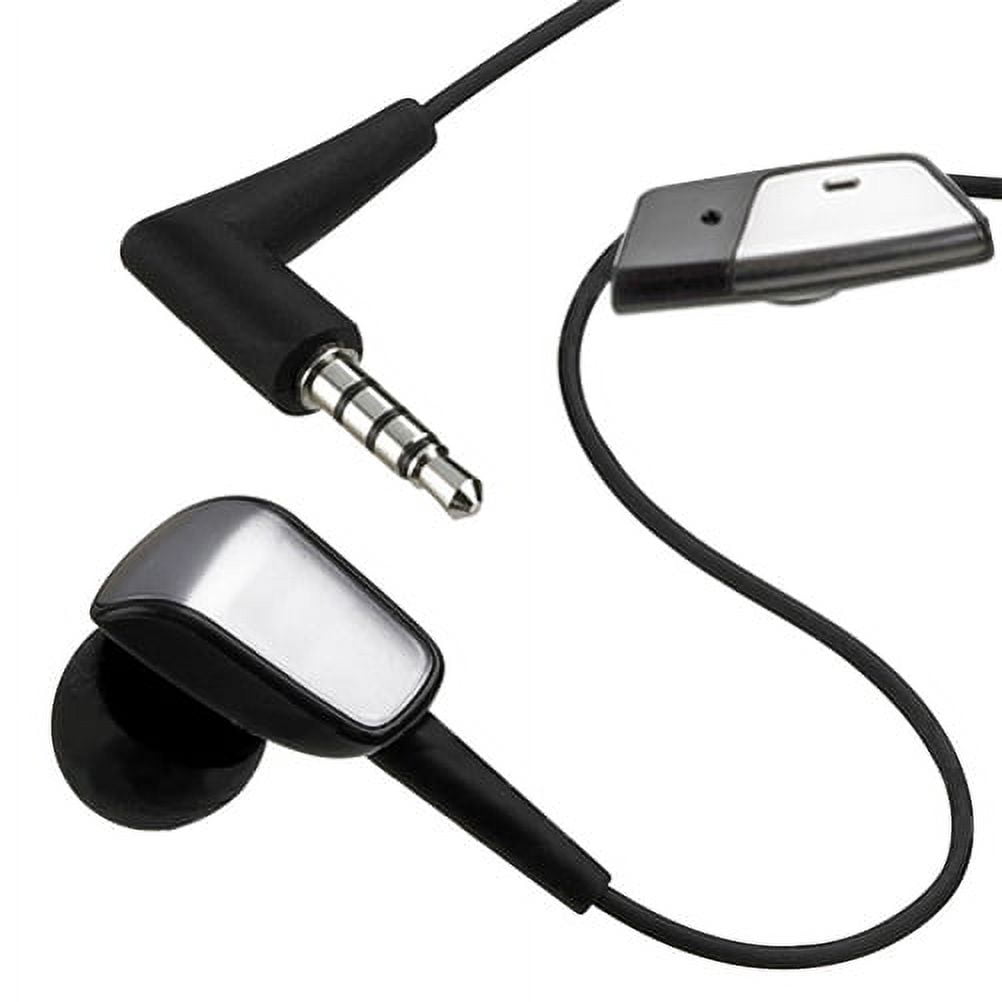 Headset MONO 3.5mm Hands free Earphone Single Earbud Headphone w Mic Wired Black Compatible With iPhone SE 5C 5 iPad 9.7 3 2 O1A Walmart