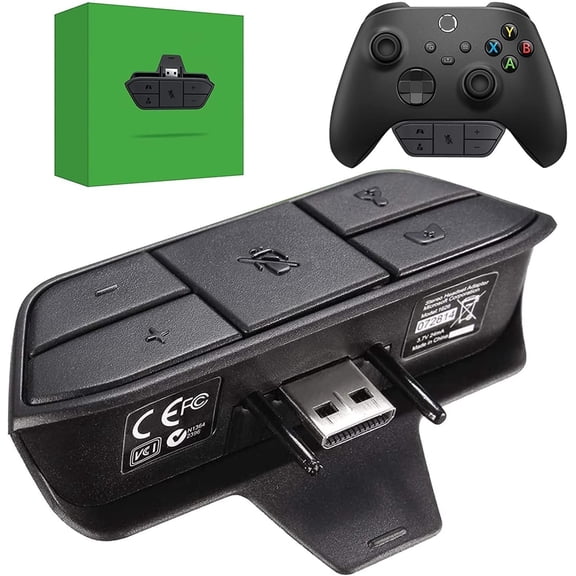 Headset Mic Adapter for Xbox One S X Elite 1 2 Series S X Game Controller