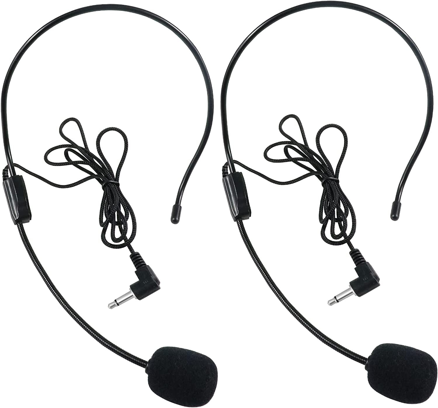 Headset Microphone, Flexible Wired Boom Standard 3.5mm Connector Jack