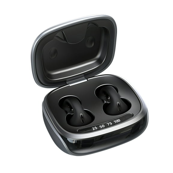 Headset,Noise Reduction Or Noise With Mic Noise Bone Conduction Battery Display Speed Stable Cvc8.0 Noise Ear Clip-on With Mic Reduction Ear Data Speed 1 * Ear Clip Conduction Mic Bt5.3 Ear