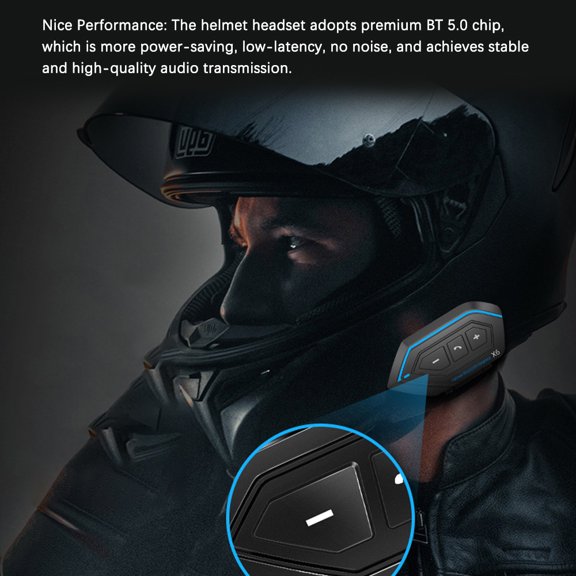 Headset,Noise Reduction Support Helmet Headset Bt5.0 Headset Bt5.0 Waterproof Support Hands-free Auto-answer Helmet Intercom Noise Bt5.0 Waterproof Helmet Hands-free Auto-answer Stereo