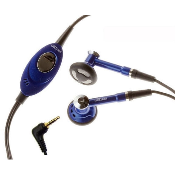 Headset OEM 2.5mm Hands-free Earphones Dual Earbuds Headphones Microphone Stereo Blue V9L for Kyocera Cyclops K325, Deco E1000, DuraPlus, DuraPro, DuraXT, K322, Laylo M1400
