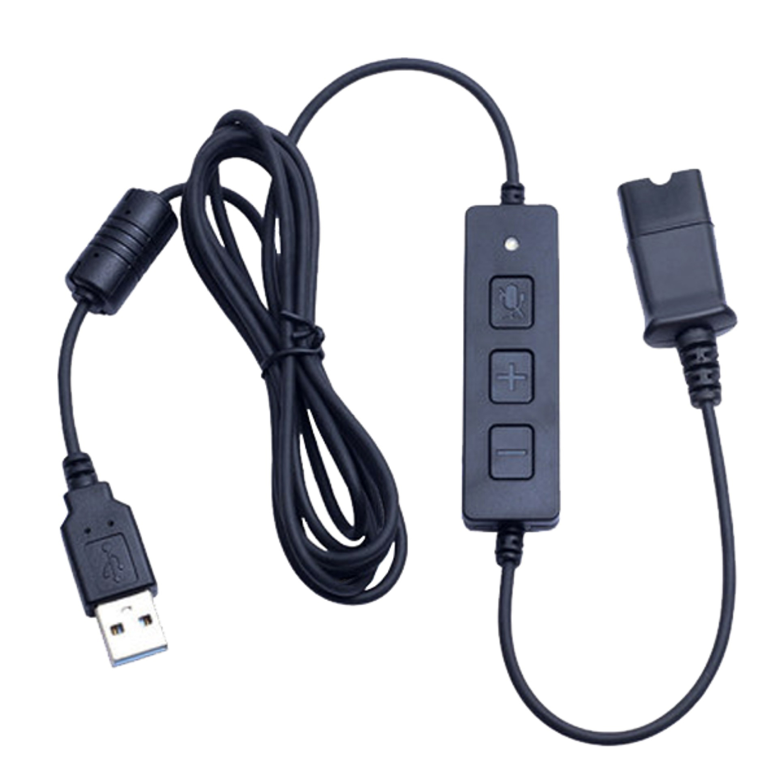 Headset Quick Disconnect QD Cable To USB Plug Adapter Call Center Headset Quick Disconnect QD Cable To USB Plug Adapter Call Center