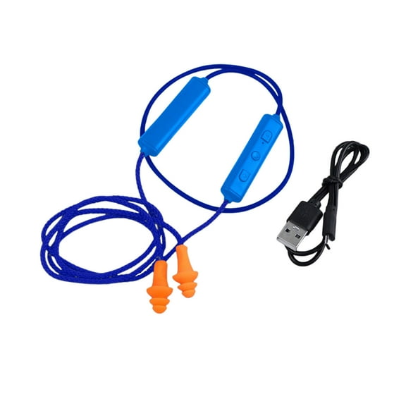 Headset Secure Fit Earbuds Advanced Noise Cancelling Technology For Construction Workplaces And Loud Environments