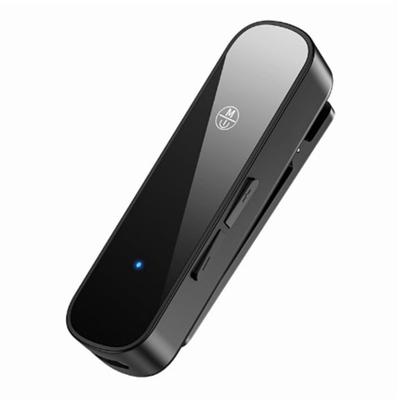 Headset Speaker Handfree 3.5mm Support TF Card Bluetooth 5.3 Receiver Wireless Audio Adapter,1 x Audio Call Converter,Black