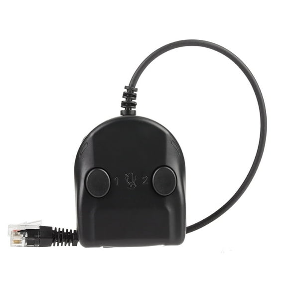 Headset Training Adapter, Telephone Training Splitter, Compact For Call Center All Major Telephone Headsets Training New People Telephone Marketing Trainings