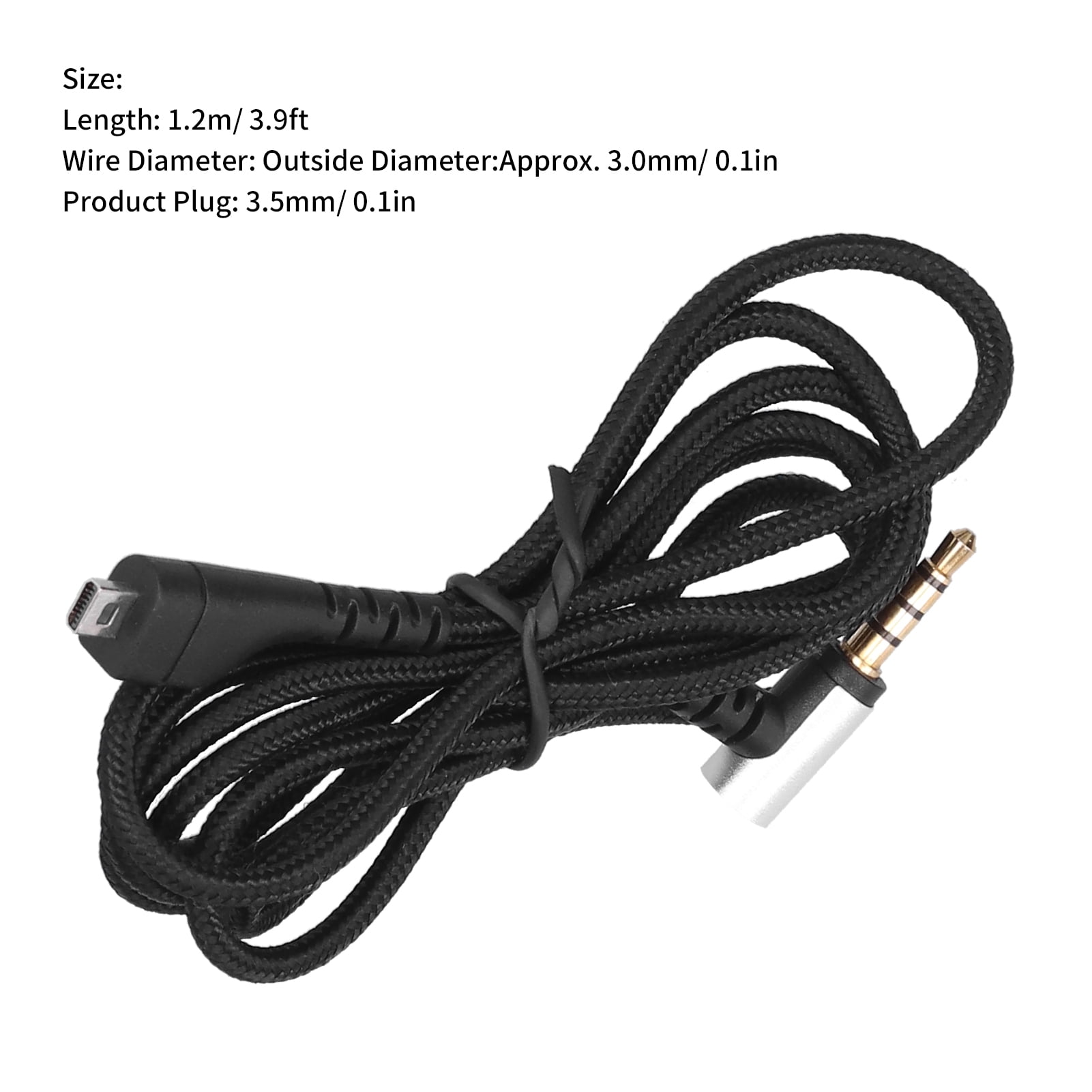 Headset Wire, Audio Cables For Headphones 90degree Connector Bare