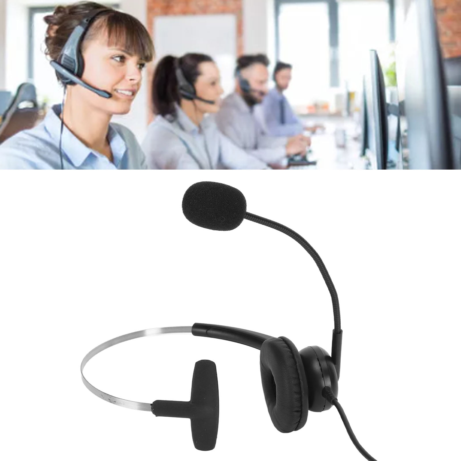 Headset With Microphone, Computer Headset With Noise Cancelling