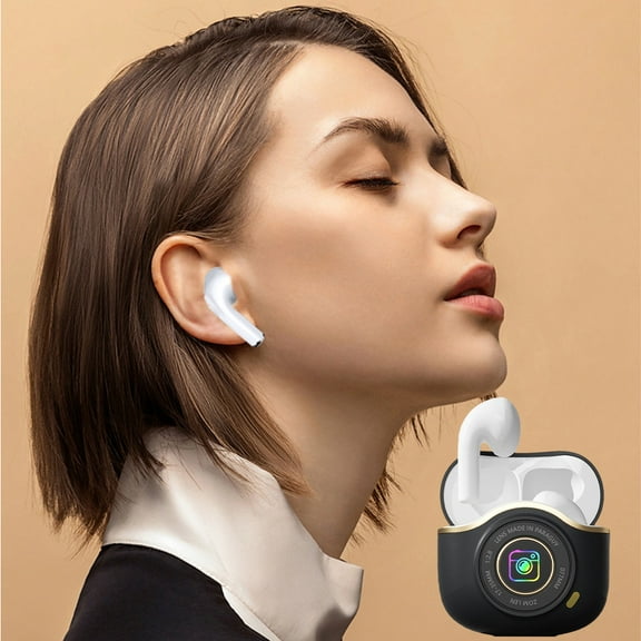 Headset with Bluetooth – Bluetooth Headphones 10mm-thin Vibrating Film 5.3 Bluetooth Chip Type-c Fast Charge Intelligent Noise Reduction Low Latency