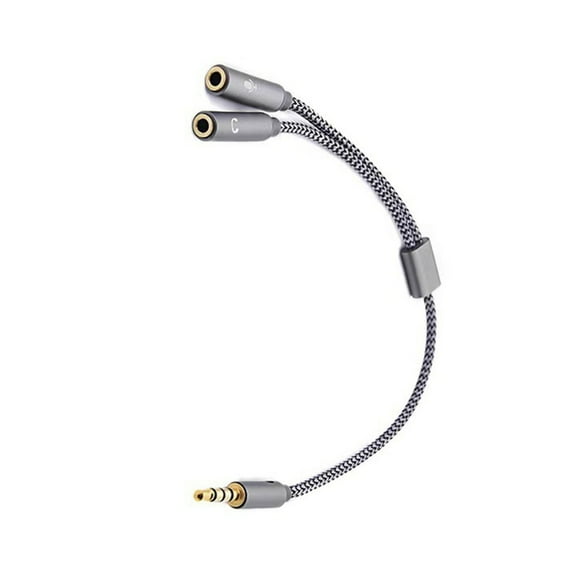Headsets Microphone Splitter Cable for PC 3.5mm Headphones Sound Adapter