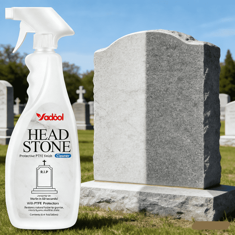 Yadool Headstone Cleaner for Graves & Memorials, Granite, 10.14 fl