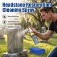 thumbnail image 1 of Headstone Restoration Cleaning Spray, Moss & Stain Remover for Gravestones & Monuments, 1 of 6