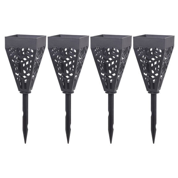 Headstones Flower Holder Weather Resistant Plastic Vase For Graveyard Flowers Tombstone Marker Black