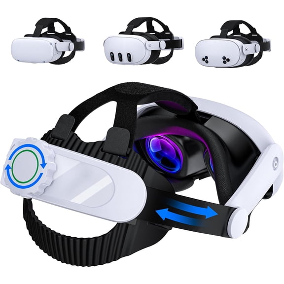 Headstrap for Quest 3 / Quest 3S/ Quest 2 Comfort Strap Adjustable VR Strap Reduce & Lightweight VR Elite Strap Replacement Accessories for Oculus 3 3S 2