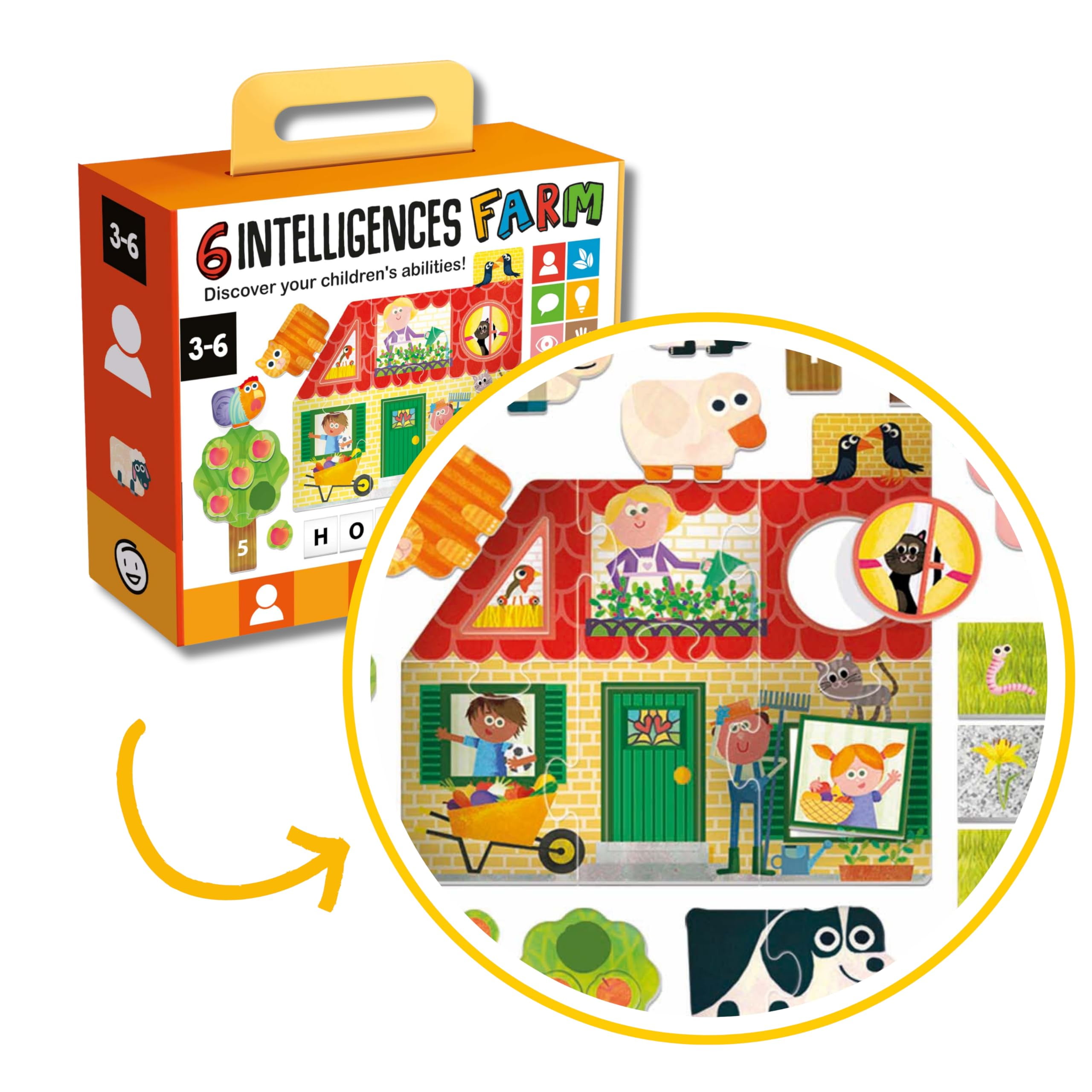 Headu 6 Intelligences Farm OIF8 - Preschool Learning Activities ...