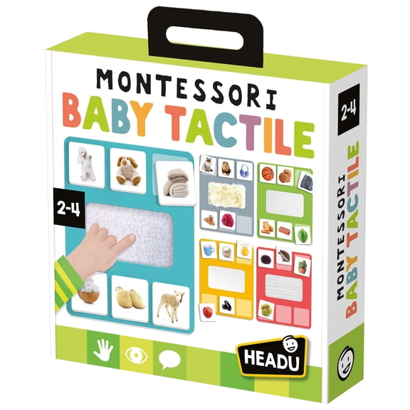 Headu: Montessori Baby Tactile - Texture & Image Matching Game, Oversized Tiles, Touch & Sight Recognition, Sensory Play, Preschool, Toddlers 2-4