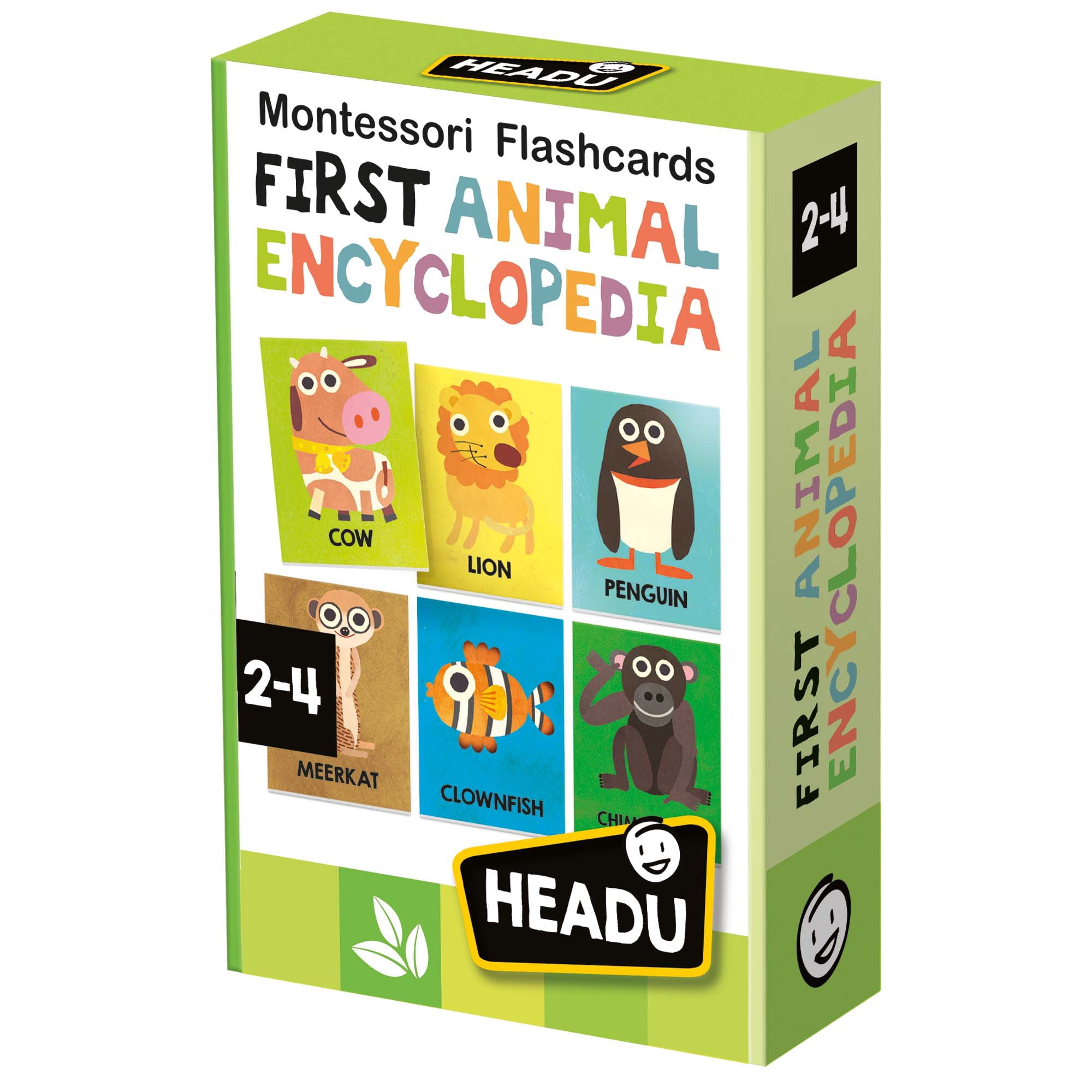 Headu: Montessori Flashcards - First Animal Encyclopedia - Matching Game, Discover Animals & Habitats, Illustrated Cards, Educational Play Toddler 2-4