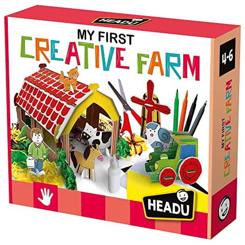 Headu-It20867 Headu 1041741-My Farm-Juego Puzzle Infantil Educativo