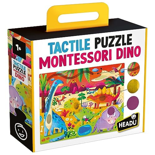 Headu Tactile Puzzle Montessori Dino Educational Toys for ages 1-99 Years Old