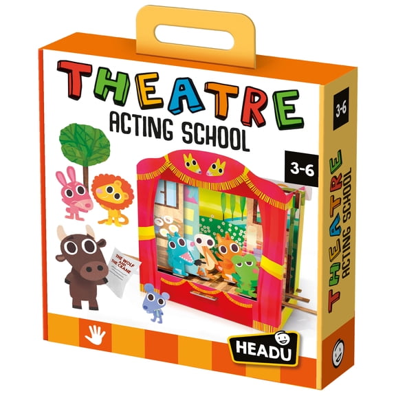 Headu: Theater Acting School - 3D Scene Creation, Double-Sided Backgrounds, Animate Animal Characters, Storytelling Show & Creativity Play, Kids 3-6