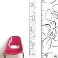 thumbnail image 1 of Headwaters Studio | Orchid Flower Growth Chart for Girls Wooden Height Chart Wall Hanging Modern Wooden Floral Growth Chart | White, 1 of 6