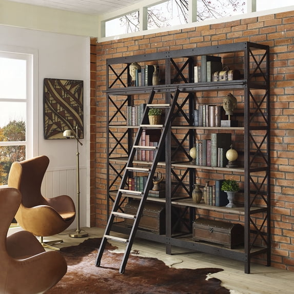 Modway Headway Wood Bookshelf in Brown