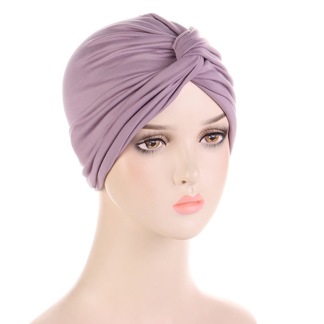 Turbante Donna Pre-Annodato - Foulard Chemioterapia Setoso Con Treccia - Foto 5