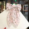 thumbnail image 1 of Headwear New Big Hair Accessories Fairy Hair Duckbill Clip Ribbon Barrette Bow knot Hairpin Bow Hair Clips PINK, 1 of 1