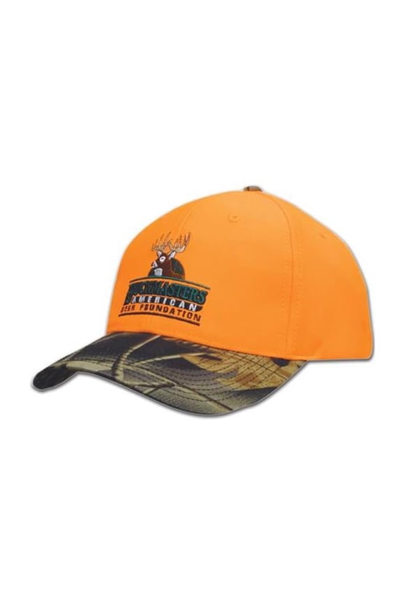 Luminescent Cap with Leaf Camouflage Visor - Orange-Leaf