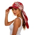 thumbnail image 1 of Headwear for Women Brim Visor Head Scarf Pre Tied Headwraps Lightweight Skull Cap, 1 of 6