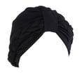 thumbnail image 1 of Headwear for Women CQXIDFH Braided Turban Hat, Stylish Hair Bonnet, Soft Head Scarf Wrap Cover for Daily, Baseball Caps (Black, One Size), 1 of 4